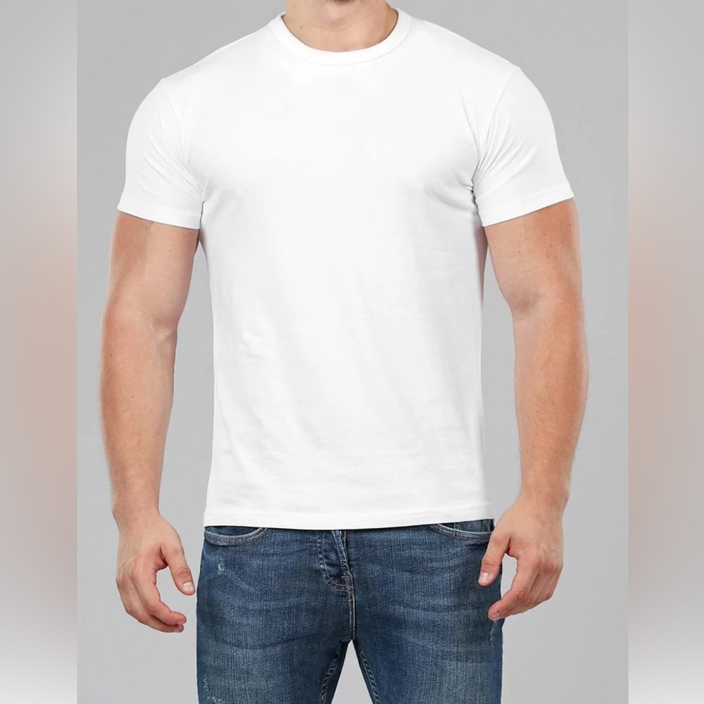 Muscle fit basics heavy weight organic cotton T-shirt